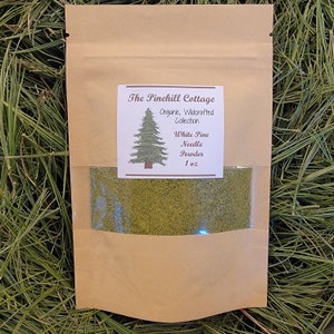 Pine Needle Powder; Needle Tea; White Pine Needle Powder; Organic Pine Needles; 100% Natural