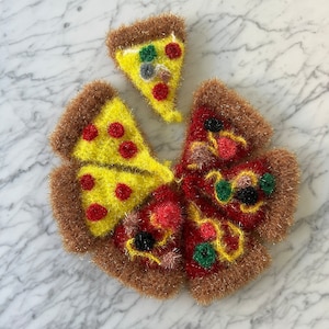 Pizza Slice Korean Scrubby Dish Sponge