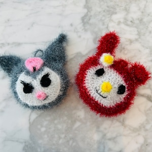 Cute Characters Bunny Korean Scrubby Dish Sponge