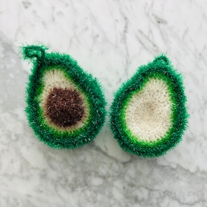 Cute Avocado Scrubby for Dish Sponge (choose 1 or 2 pieces)