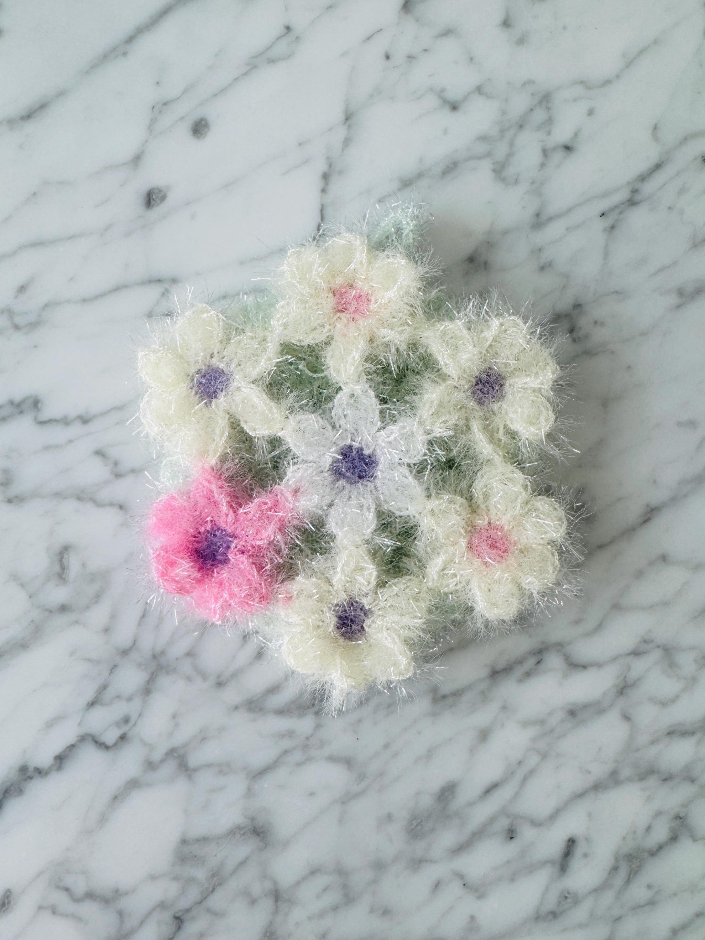 Sponge Spring Flowers Spring Flowers Pastel Scrubby Dish Sponge - Etsy