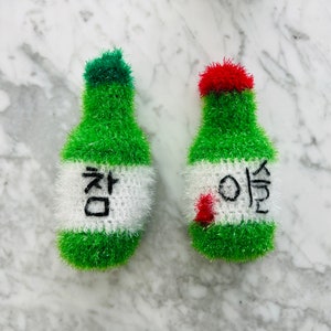 Korean Soju Drink Scrubby Dish Sponge