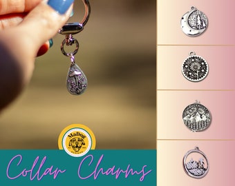Dog Collar Charm: Mushroom Pendant, Pet Collar Accessory