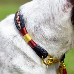 Collar para perro de cuerda trenzada hecho a mano: Marrón y negro Outdoor Gear imagen 7