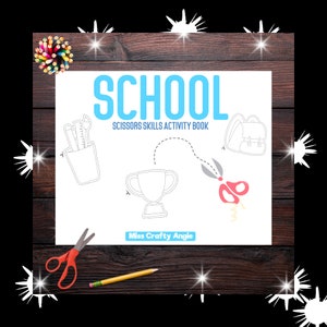Children's Printable Scissor Skills Book Pdf Instant Download 20 Images For Learning Essential Fine Motor Skills, Hand Strength,