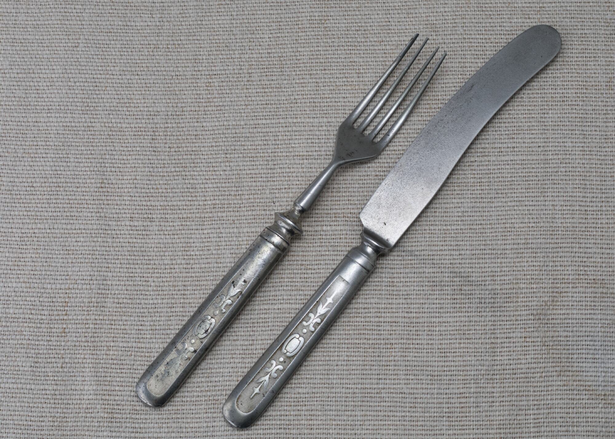Vintage Knife and Fork Set Old Cutlery Set Antique Fork and Etsy