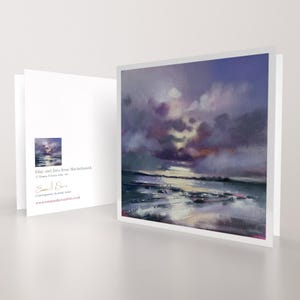 Islay Jura Machrihanish Kintyre Scozia / Biglietto d'auguri artistico di qualità / Artista paesaggista scozzese / Messaggio vuoto / Occasione speciale