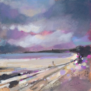 Lovers Walk St Andrews Scotland | Limited Edition Signed Print | Scottish Landscape Seascape Artist | Wall Art | Handmade | Contemporary Art