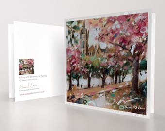 Glasgow University Art Card | Scottish Landscape, Blank Inside