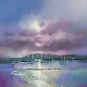 Millport Isle of Cumbrae / Scozia / Biglietto d'auguri con cornice artistica / Artista di paesaggi marini scozzesi / Arte murale / Fatto a mano / Economico