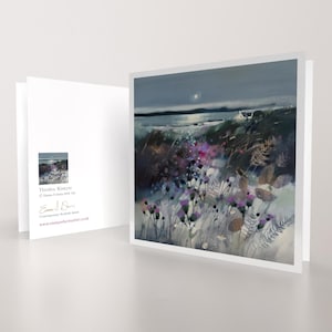 Thistles Kintyre | Szkocja | Jakościowa Karta Pozdrowień Artystycznych | Szkocki Artysta Krajobrazowy | Pusta Wiadomość | Specjalna Okazja | Przystępna Cena Unikatowa