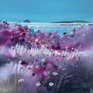Kildonan Isle of Arran / Ailsa Craig / Scozia / Biglietto d'auguri con cornice artistica / Artista di paesaggi marini scozzesi / Arte murale / Fatto a mano