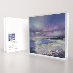 Sommertage Elie East Neuk Schottland | Hochwertige Kunst-Grußkarte | Schottische Landschaftsmalerei Artsit | Blanko Nachricht | Besonderer Anlass