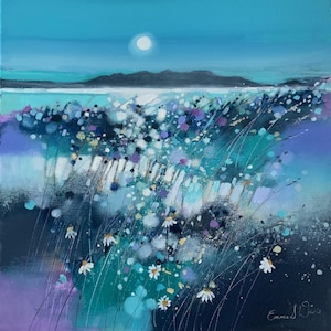Isola di Arran / Scozia / Biglietto d'auguri con cornice artistica / Artista di paesaggi marini scozzesi / Arte murale / Fatto a mano / Conveniente / Unico