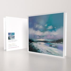 Silver Sands of Morar / Scozia / Biglietto d'auguri artistico di qualità / Artista di paesaggi marini scozzesi / Messaggio vuoto / Occasione speciale