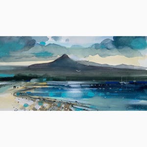 Brodick アラン島 | エアシャー | スコットランド | 額入りプリント | スコットランドの風景画・海景画家 | ウォールアート | ハンドメイド | お手頃価格 | ユニーク