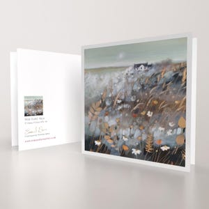 Wild Field Isola di Skye Scozia / Biglietto d'auguri artistico di qualità / Artista di paesaggi marini scozzesi / Messaggio vuoto / Occasione speciale
