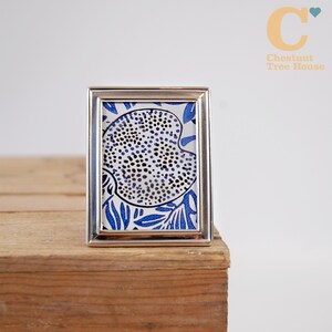 Sterling Silver Hallmarked 925 Plain Modern Contemporary Miniature Photo Frame