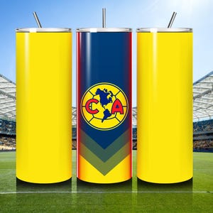 Club America 20oz Tumbler Wrap, Gift, Tumbler Design, Soccer, America, Soccer team, birthday.