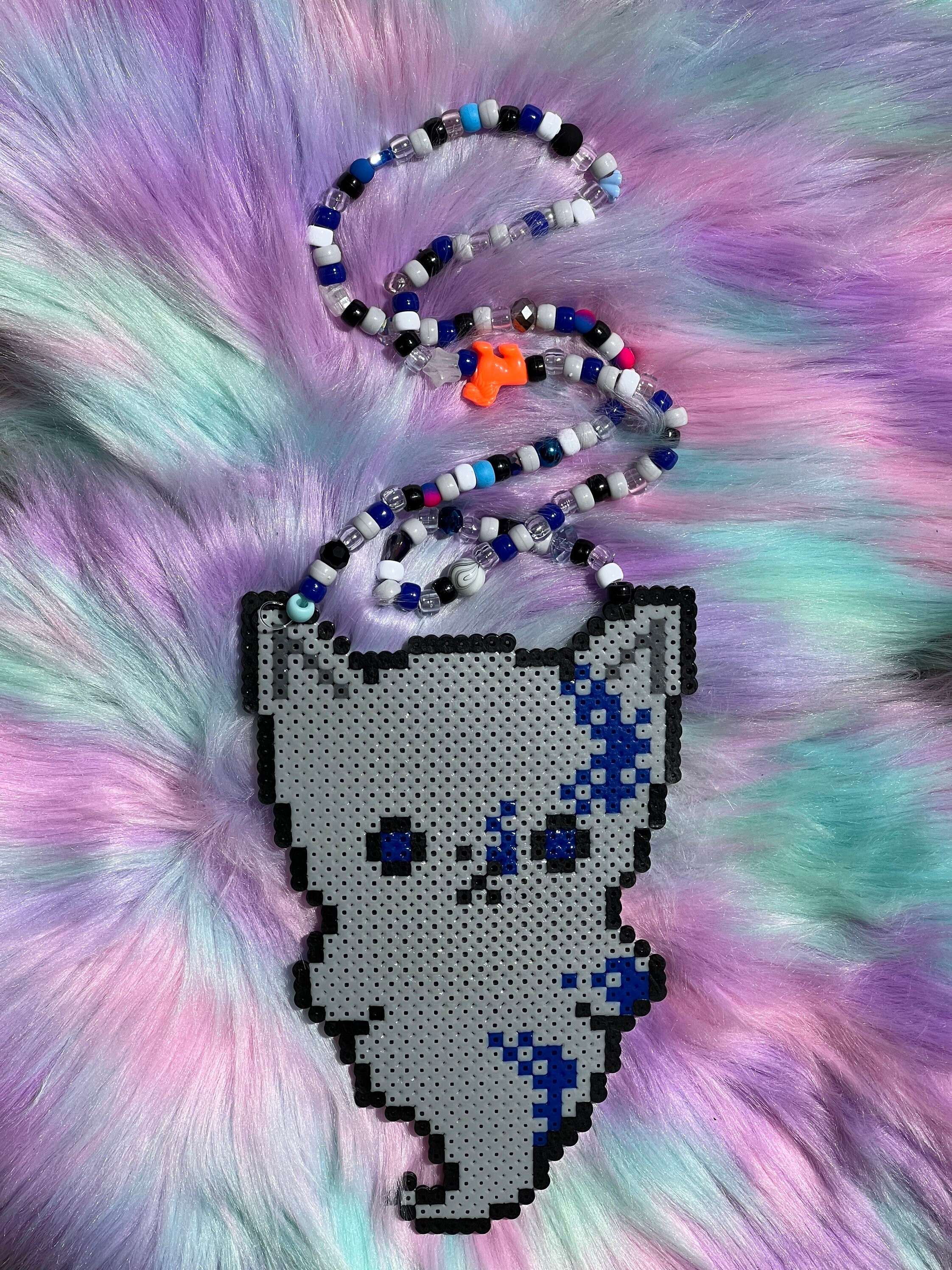 Mega Shiny Gengar Kandi Perler Pokemon Wall Art Pikachu Ghost Halloween Go