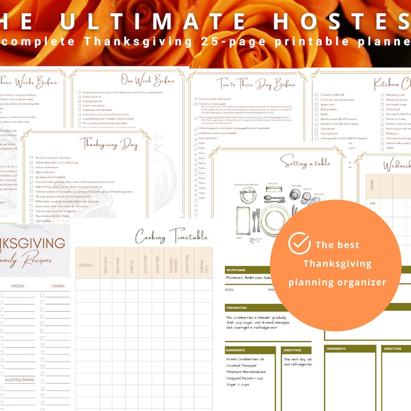 Thanksgiving Spreadsheet Editable Etsy Thanksgiving Spreadsheet Editable Etsy