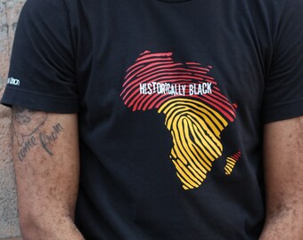 Deux Union Original Africa DNA Fingerprint Unisex T-Shirt HBCU colorways tee Historically Black