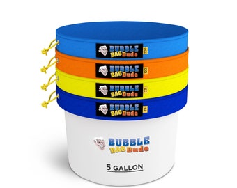 BUBBLEBAGDUDE Extractiezak 5 GAL - Kit met 4 zakken Kruidenextractiezakken met 10 x 10" persscherm en opbergtas