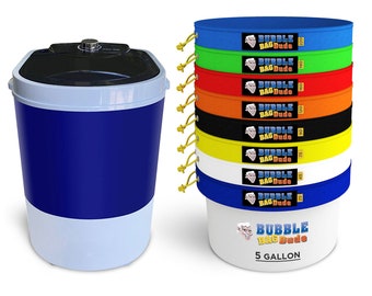 BUBBLEBAGDUDE Extrcation Bag Machine 5 Gallon with 8 Bag Set - 5 Gallon Capacity 110 Volts Washer Extraction Kit