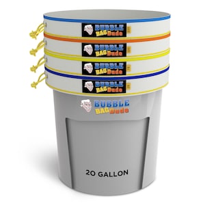 BUBBLEBAGDUDE Bolsa de extracción 20 GAL Kit de 4 bolsas Todas las bolsas de extracción de hierbas de malla con pantalla de prensado de 10 x 10 y bolsa de almacenamiento imagen 1