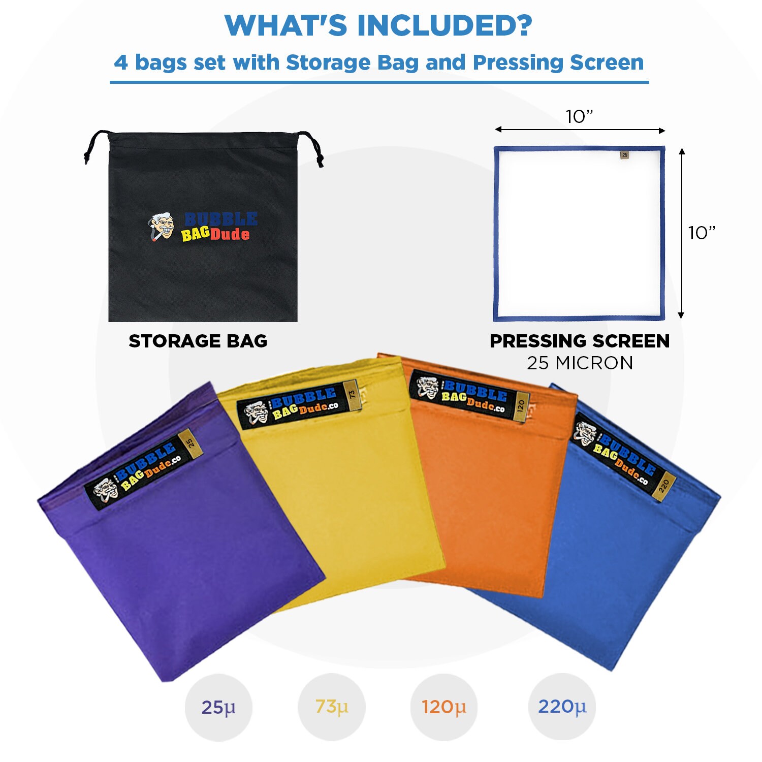 BUBBLEBAGDUDE Bubble Bags 20 GAL 4 Bag Kit Bubble Hash Bags Etsy