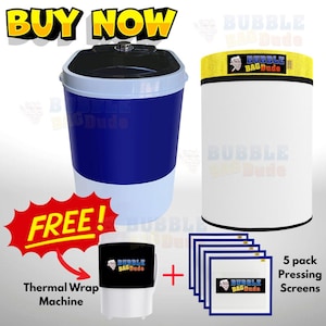 BUBBLEBAGDUDE 抽出バッグマシン 5 ガロン 5 ガロンジッパーバッグ付き - 5 ガロン容量 110 ボルト ワッシャー抽出キット