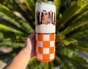 Mama Halloween Glitter Tumbler 20oz - Ghost Design