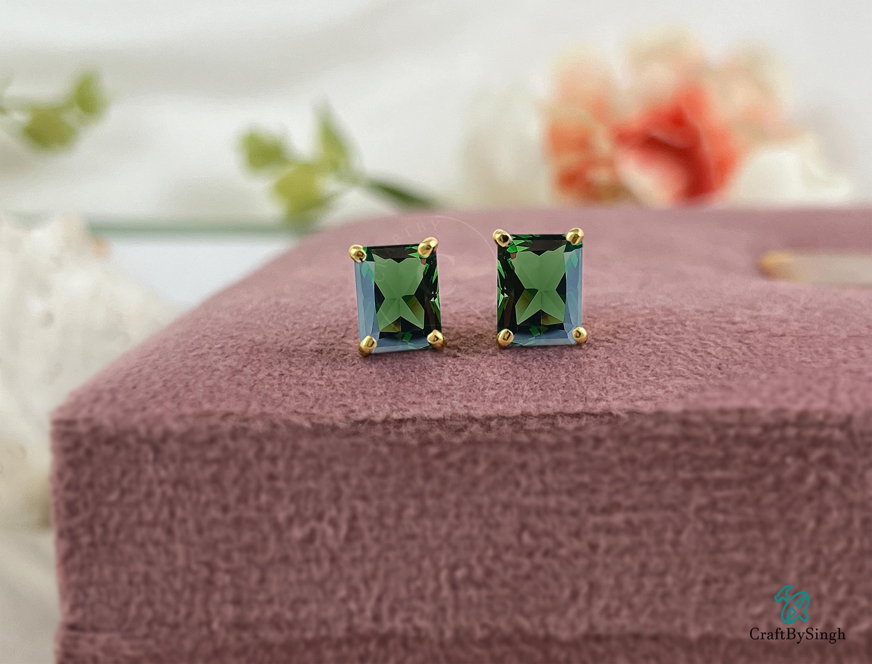 ALIITA 両耳ピアス TU Y YO GARNET + GREEN TOURMALINE EARRINGS
