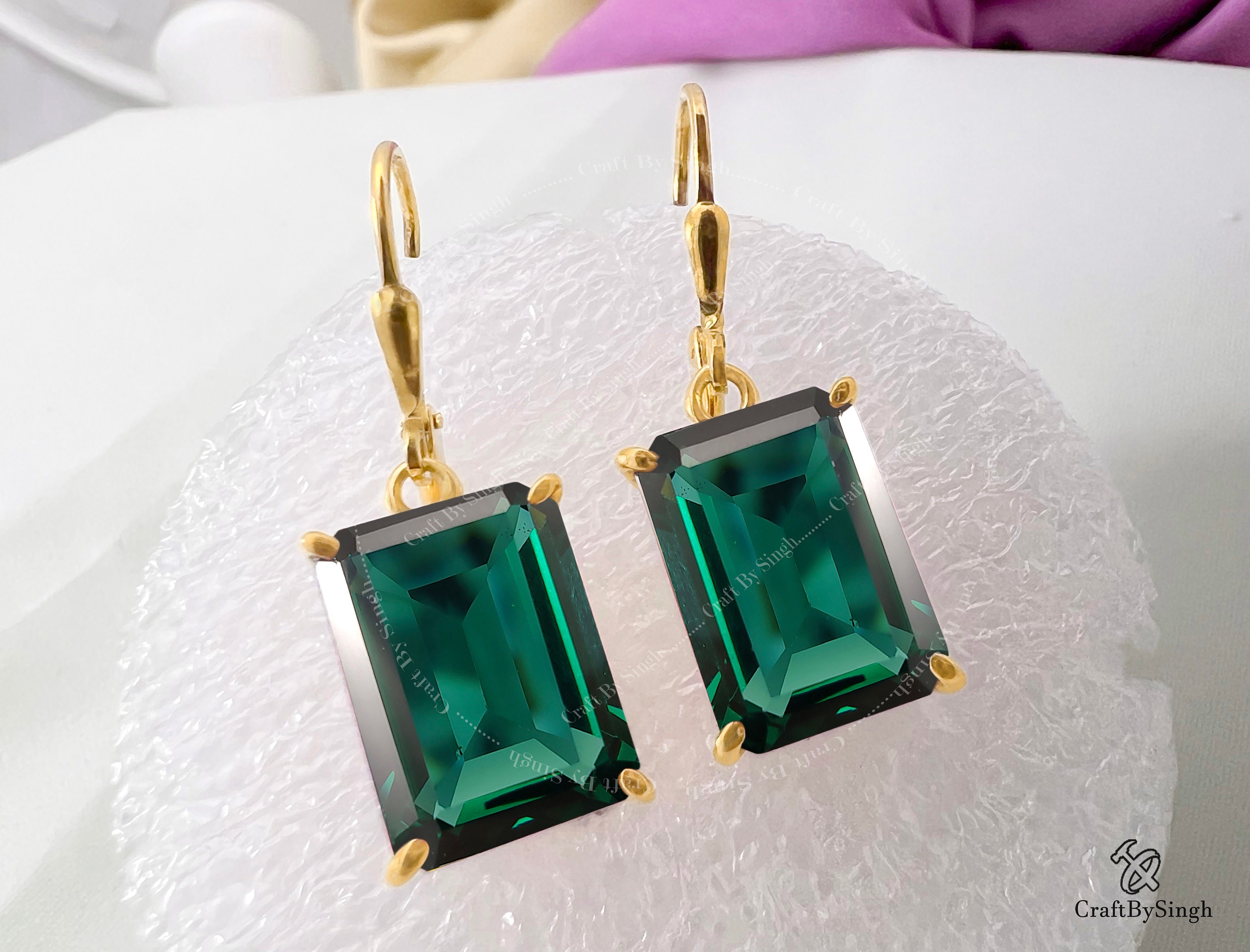 Buy Teal Green Earrings Online In India Etsy India