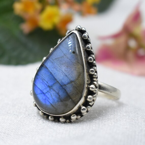Etsy labradorite shop ring
