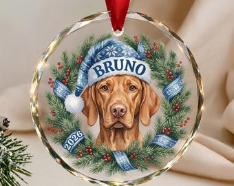German Shorthaired Pointer Ornament, GSP Christmas Gift, Personalized Dog Ornament, Pointer Dog Mom Gift, Hunting Dog Keepsake