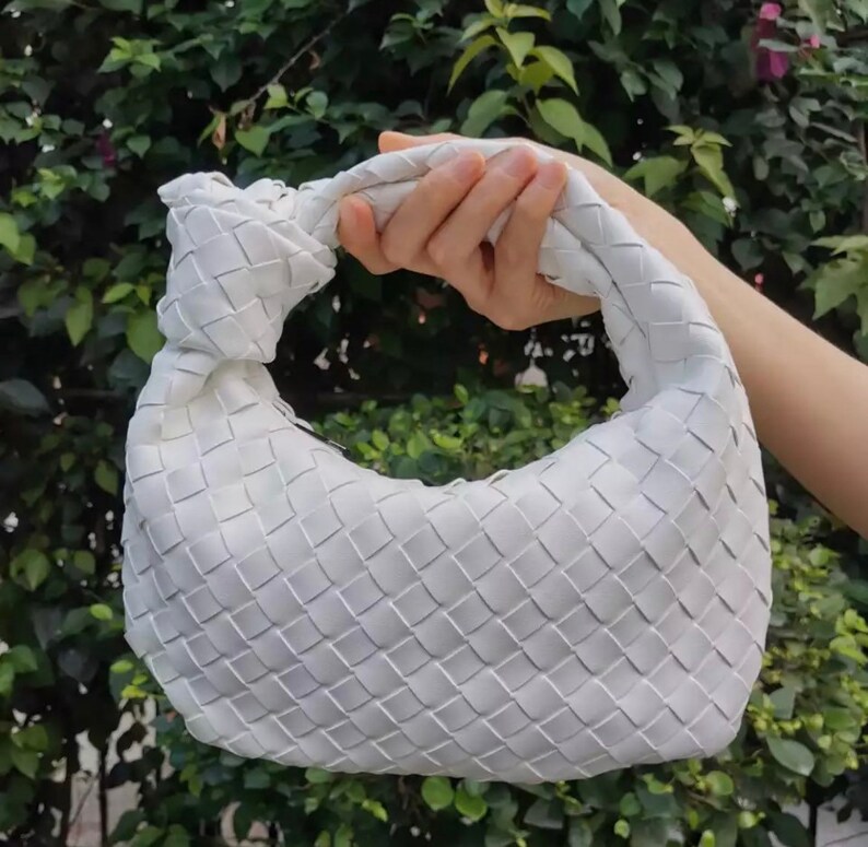woven leather handbag designer