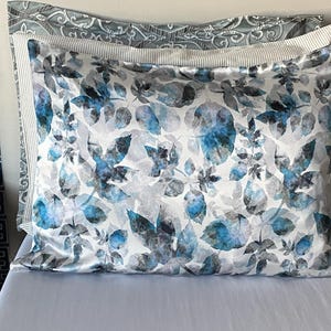 22 Momme Pure Mullbery Silk Kissenbezug mit Blumenmuster für Haare und Haut Standard-Kissenbezug mit Reißverschlussbezügen, natürlich und hypoallergen