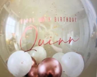 Personalised Balloon Sticker Name