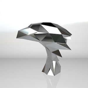 Polygonal Metal Iskukan Pattern Moai Metal Sculptures PDF
