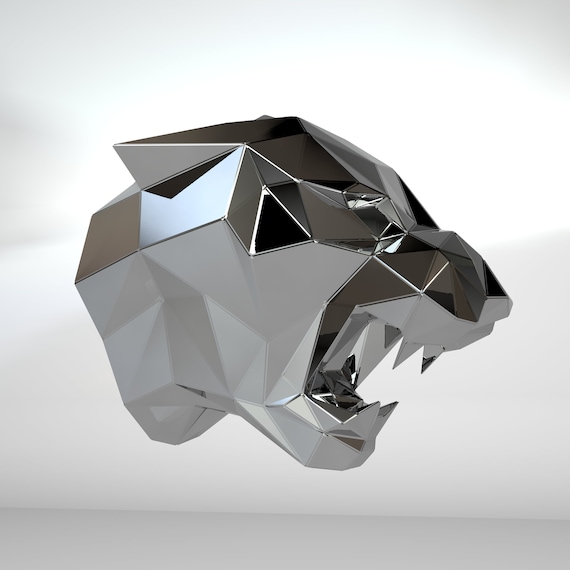 100％本物保証！ Metal for Diy Template Sculpture Bust Jaguar of Pattern – 工芸品