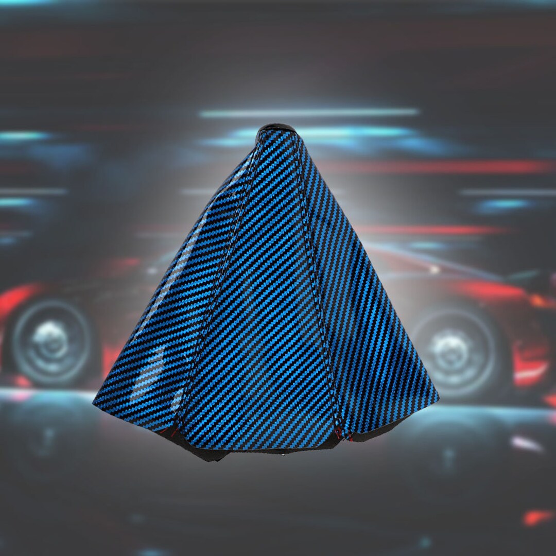 1pcs JDM Blue Carbon Fiber Shift Boot Stitch for Gear Cover Etsy