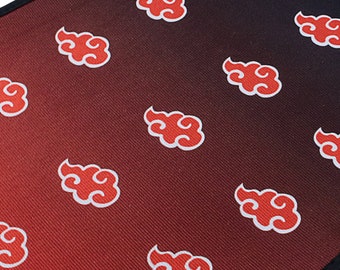 4 pièces JDM nuage dégradé couleur rouge tissu tapis de sol de
