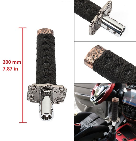 1 Stück Samurai Schwert Schwarz Schaltknauf Shifter Legierung Katana Adapter  Universal 20cm - .de