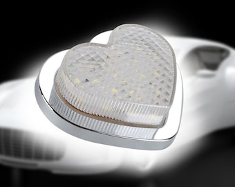 1Pcs White Heart Shaped Side Marker / Accessory / LED Light / Turn Signal Universal