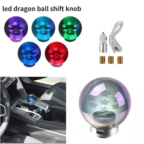 Buy Universal JDM LED Light Glass Crystal Dragon Ball 7 Star Shift