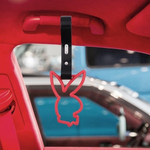 BUNNY Red JDM TSURIKAWA Ring Subway Train Bus Handle Strap Charm Drift