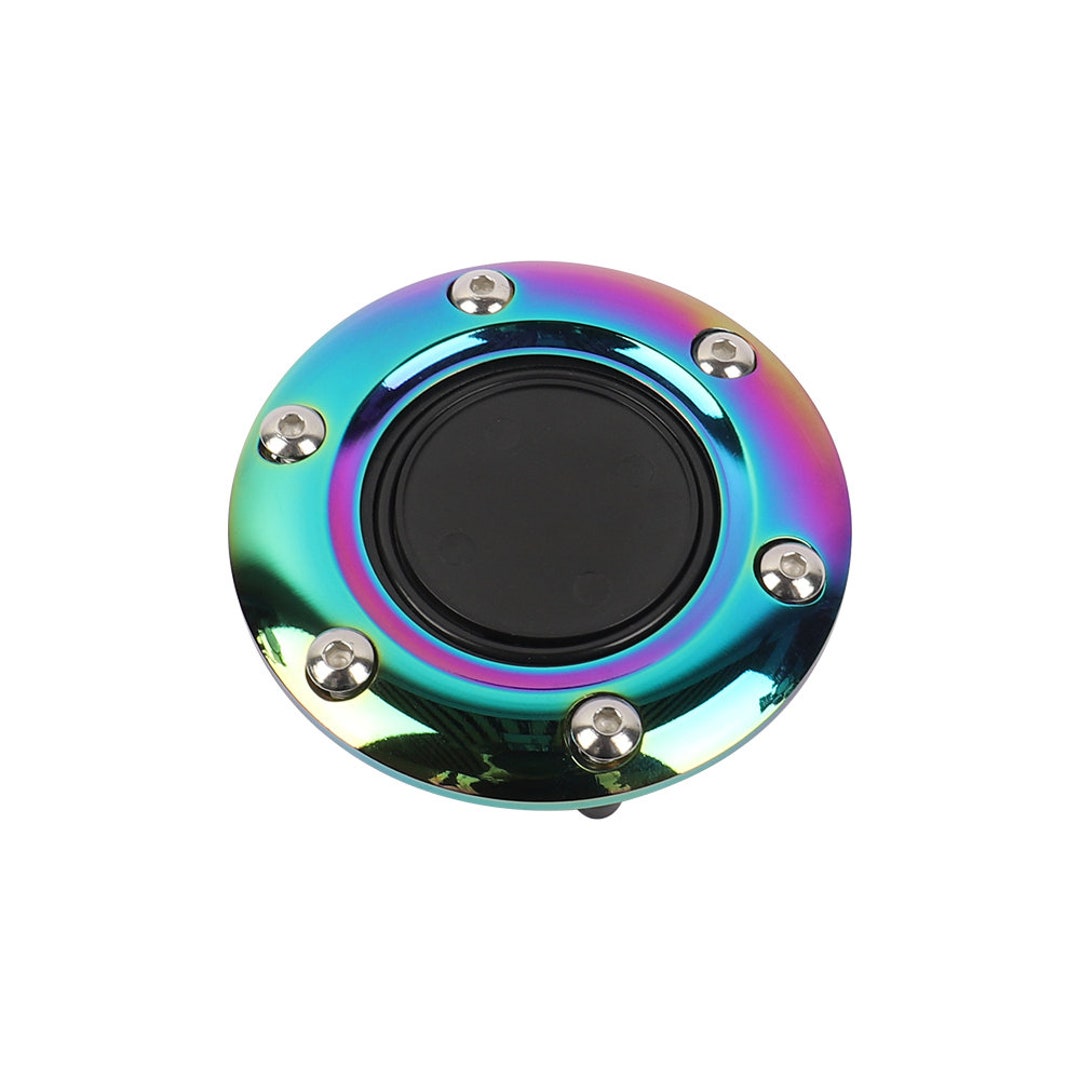 Steering Wheel Center Cap Horn Button Neo Chrome Aluminum Edge Etsy