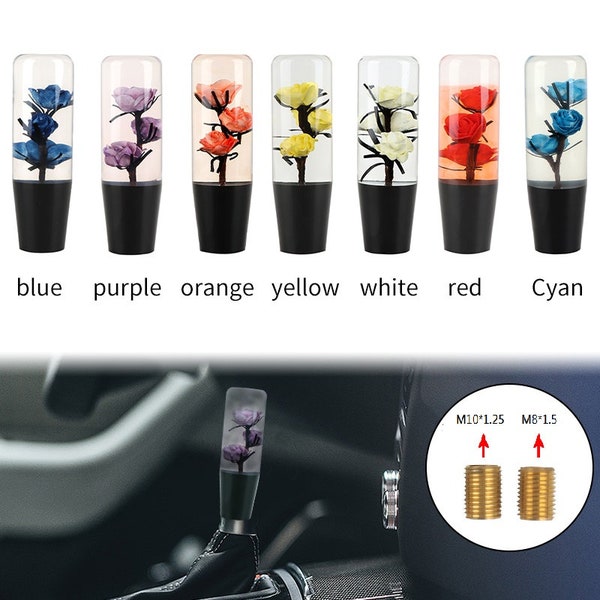 Floral Resin Shifter Knob Etsy