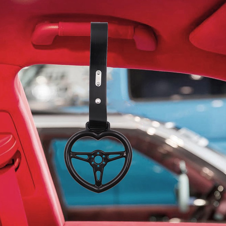 Heart Steering Wheel Black JDM TSURIKAWA Ring Subway Train Bus Etsy